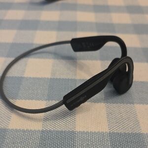 Black Bone-Conduction Headphones - Wireless Sports Headset